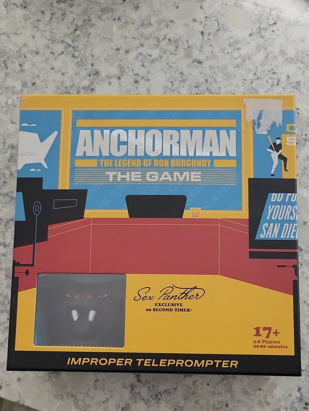 Anchorman The Game - Blue & Yellow Home Party Game